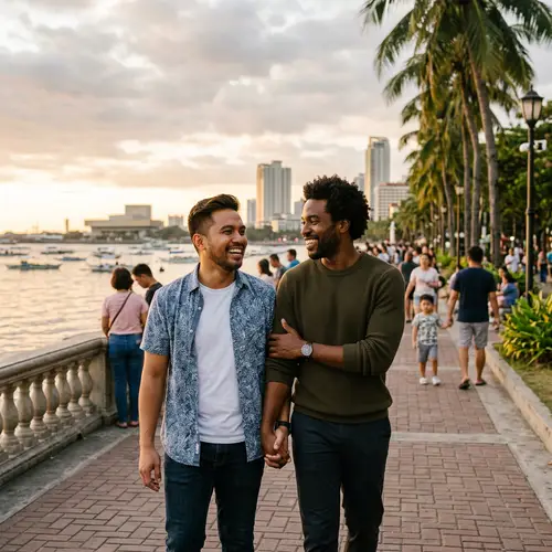 Filipino and Black Man Couple: A Joyful Connection