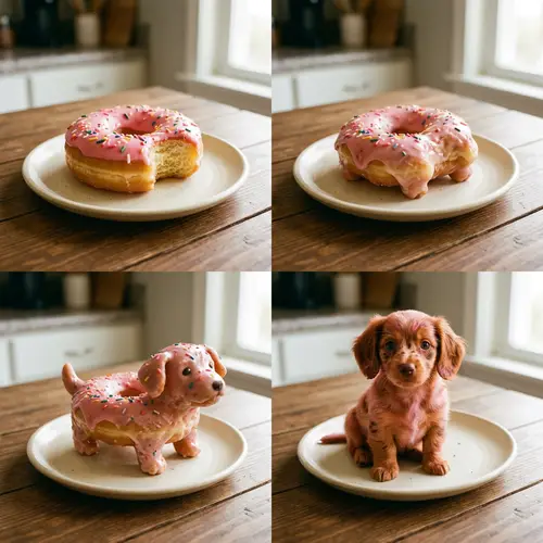 Transform Your Donut into a Dog Character