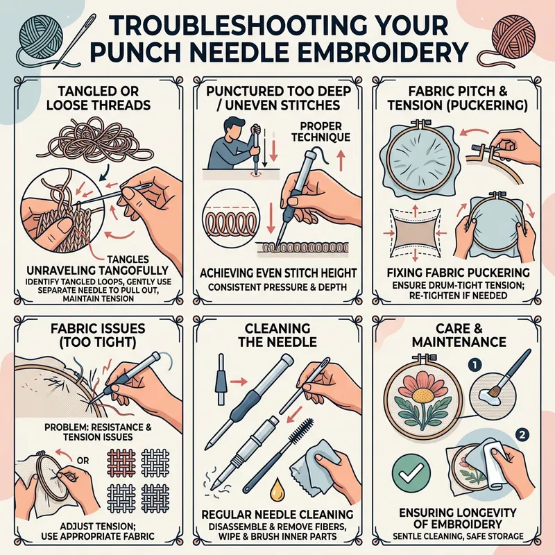Troubleshooting Punch Needle Embroidery: A Comprehensive Guide Troubleshooting Punch Needle Embroidery: A Comprehensive Guide