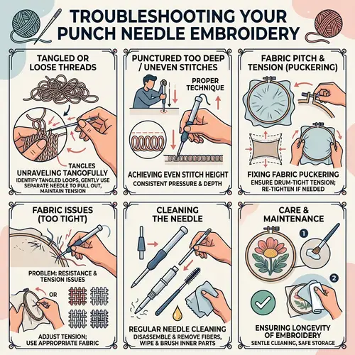 Troubleshooting Guide for Punch Needle Embroidery