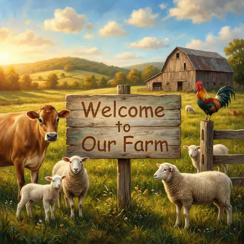 Welcome to Our Farm: Rustic Charm & Livestock
