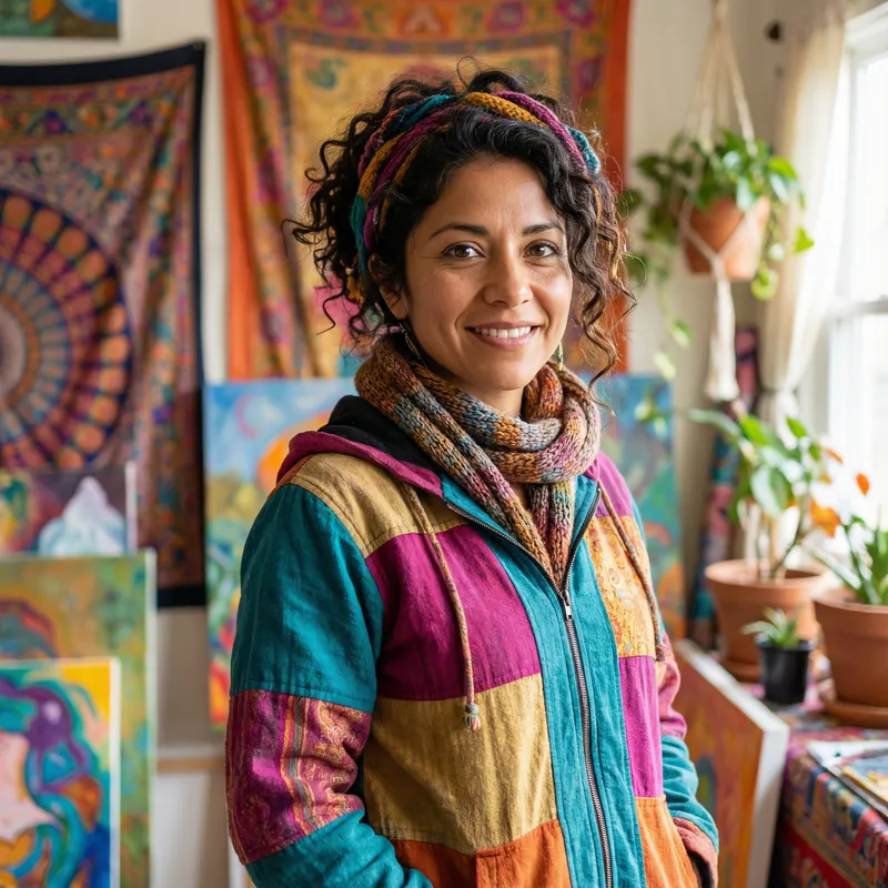 Vibrant Portrait of a 4'11" Hispanic Model Vibrant Portrait of a 4'11" Hispanic Model