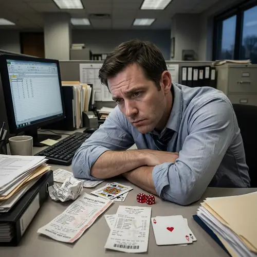 Office Worker Stress and Gambling Habit Challenges
