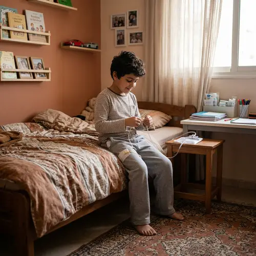 Middle-Eastern Boy Using Foley Catheter with Diaper | Courage & Adaptation