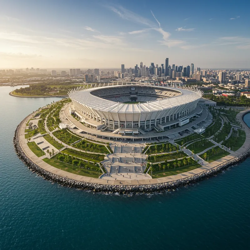 Scenic Football Stadium by the Bay