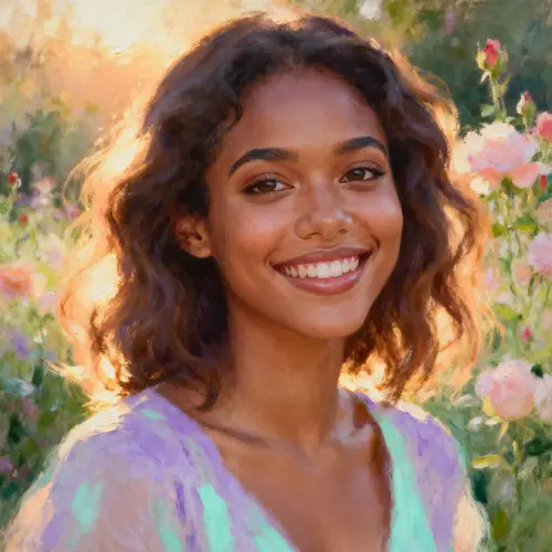 Stunning Portrait of a Biracial Model