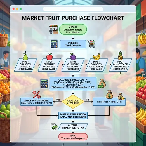 Fruit Market Pricing: Calculate Customer Payment & Discounts