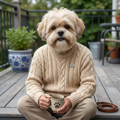 Create a Human-Like Image of My Male Dog