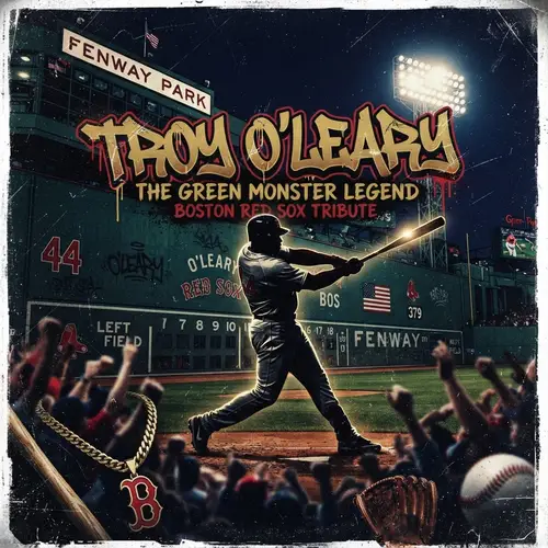 Bold Hip-Hop Album Cover Art for Troy O'Leary