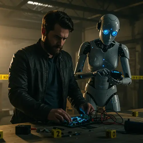 Man and Robot Team Up to Solve a Crime