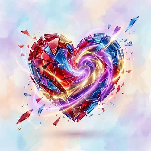 Resilient Heart: Abstract Representation of Coping with Heartbreak