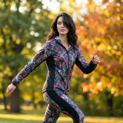 Dynamic Portrait of Tall Athletic Model