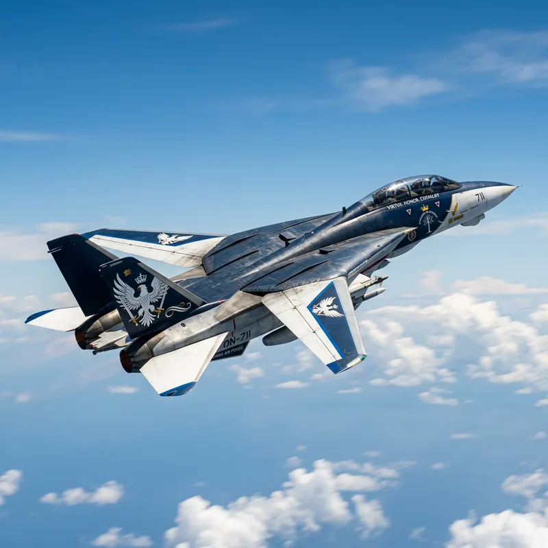 1990's Military Jet Aircraft with Kingdom of Gondor Markings