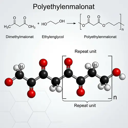Polyethylenmalonat Molecule Structure