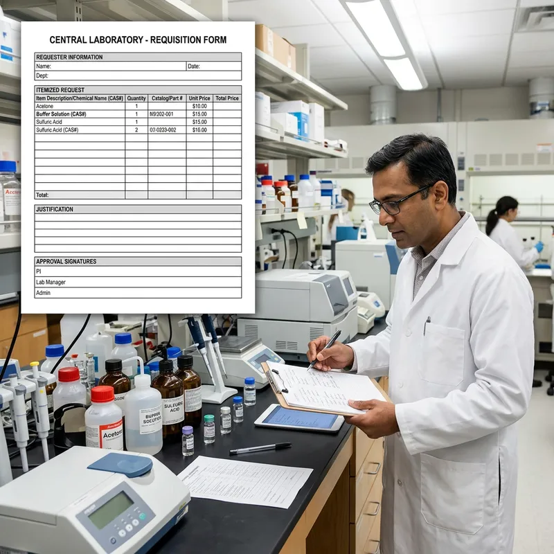 Laboratory Manager Requisition Form: Streamline Workflow Process | AI ...