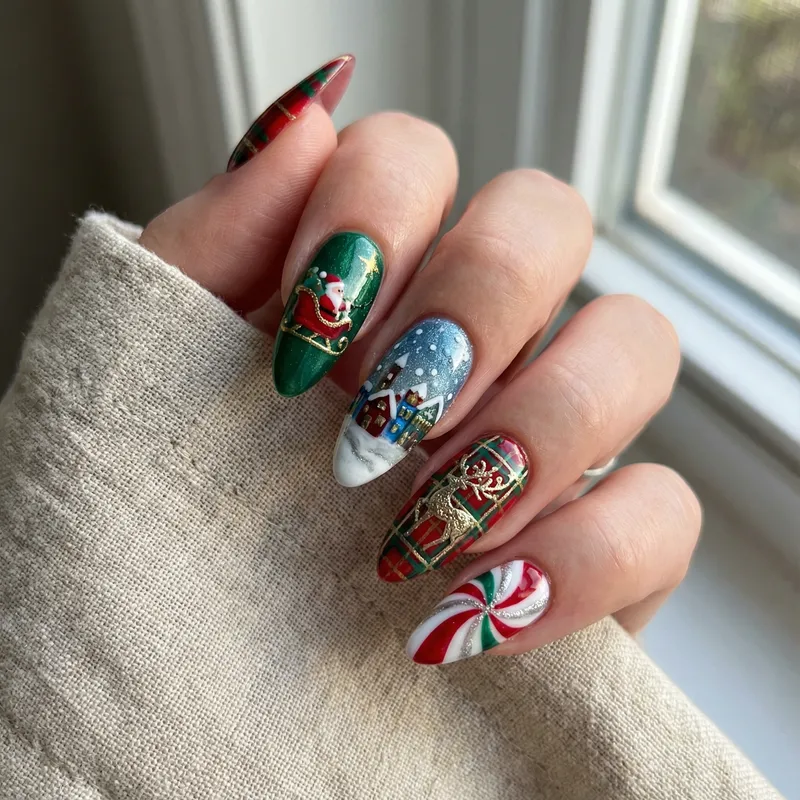 Vibrant Christmas Nail Art Designs & Patterns