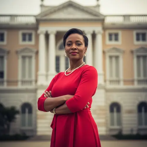 Smart & Confident Woman in Formal Attire