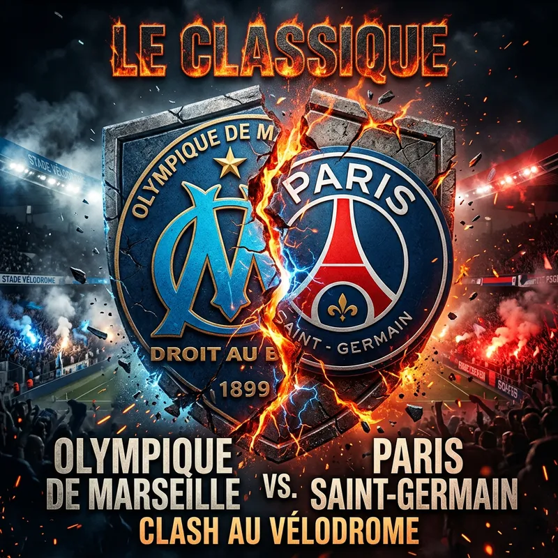 Olympique Marseille & Paris SG Logo Fusion Olympique Marseille & Paris SG Logo Fusion