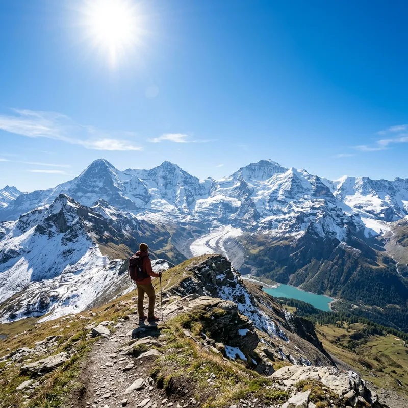 Serene Mountain Landscape: Embrace Solitude Serene Mountain Landscape: Embrace Solitude