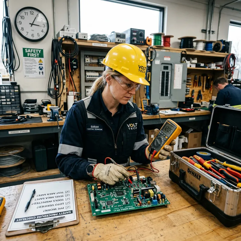 Electric Technician Safety Rules for Work Time Electric Technician Safety Rules for Work Time