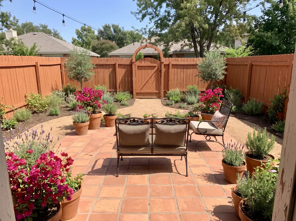 Backyard redesigned with AI: Luxe