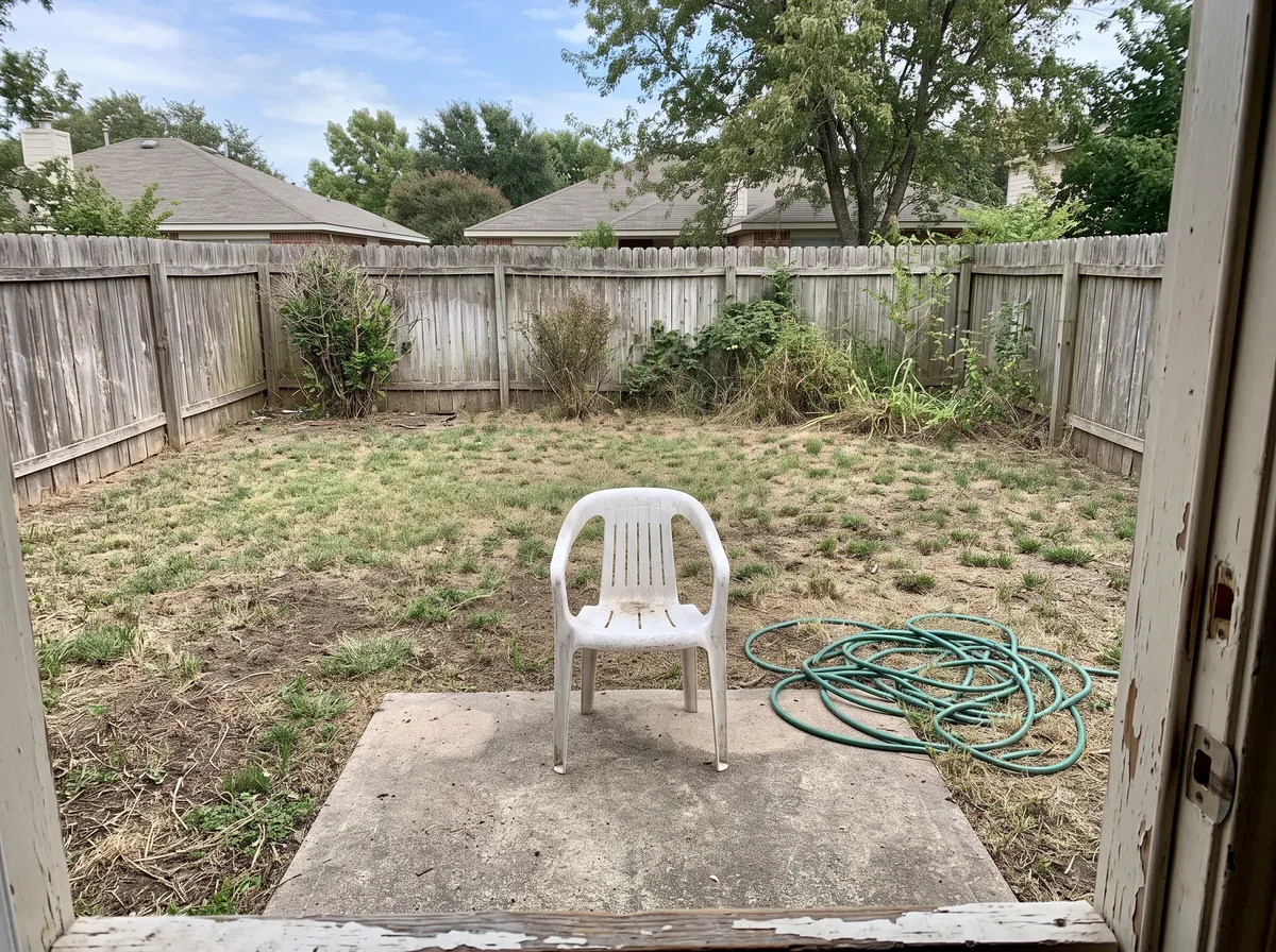 Backyard: the original photo