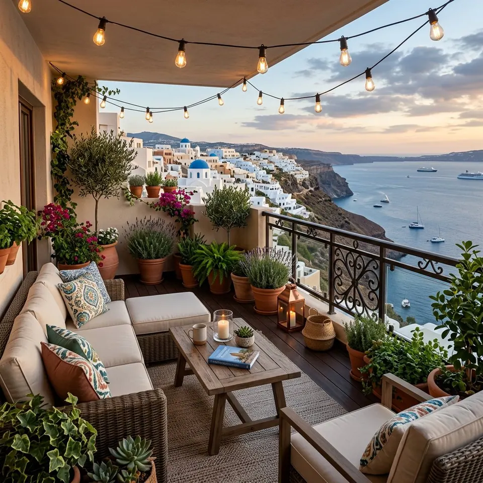 Balcony design idea made with AI