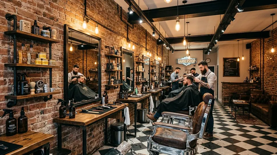 Barbershop design idea made with AI
