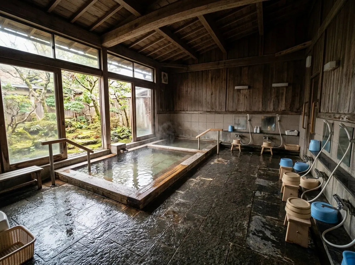 Phòng tắm onsen: ảnh gốc