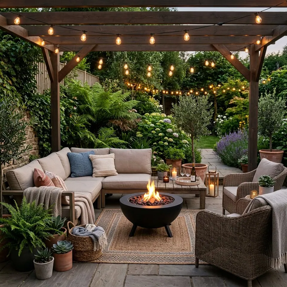 Patio design idea made with AI