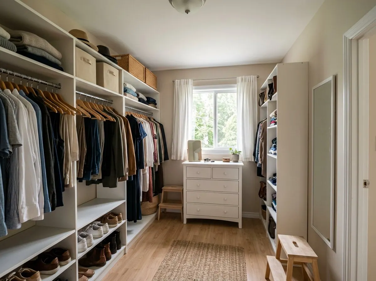 Tủ quần áo walk-in: ảnh gốc