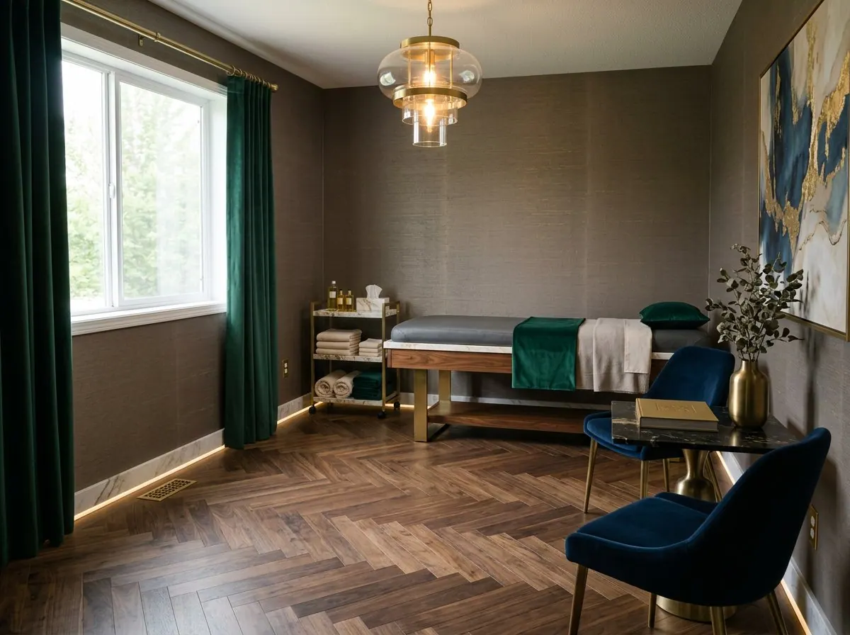 Phòng spa tại nhà được thiết kế lại bằng AI: Sang trọng
